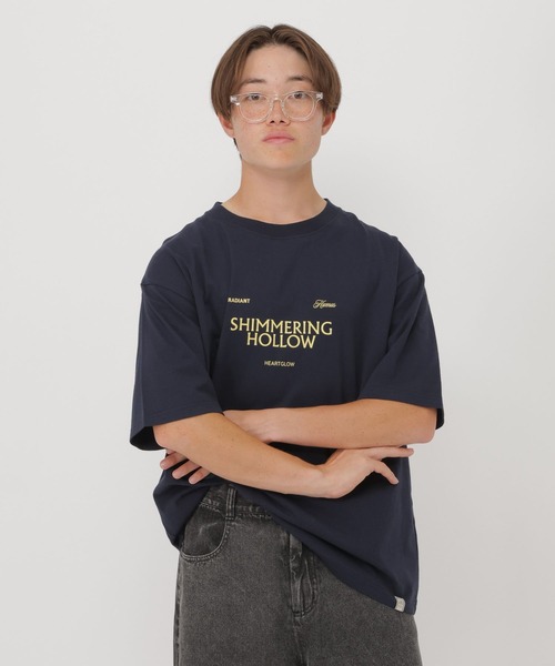 YOSA ヨサ ウェア 半袖　Tシャツ　人気な　Uネック　１枚 ボーイッシュグラフィック半袖T/AND YUA ANY/638787（Tシャツ