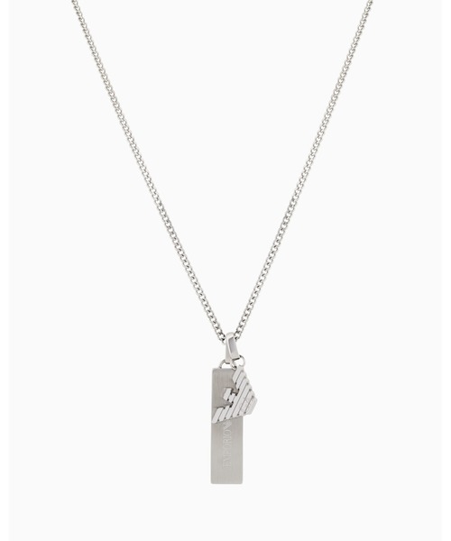 EMPORIO ARMANI(エンポリオアルマーニ)の「【エンポリオ アルマーニ】 ドッグタグネックレス ステンレススチール(ネックレス・メンズ・その他1・FREE)」の3枚目の写真
