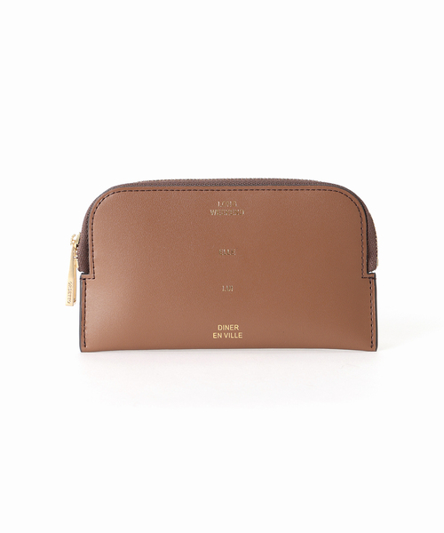 ORSETTO(オルセット)の「ORSETTO オルセット フラグメントケース W155 H85mm(財布・レディース・キャメル/アイボリー・FREE)」の4枚目の写真