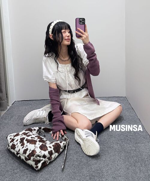 SAND MUSEUM（サンドミュージアム）の「CACTUS HOBO BAG MINI [Cow Brown]（ショルダーバッグ・レディース・その他・FREE）」の6枚目の写真