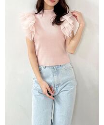 MERCURYDUO | ボリュームチュールフリルニット(ニット/セーター)