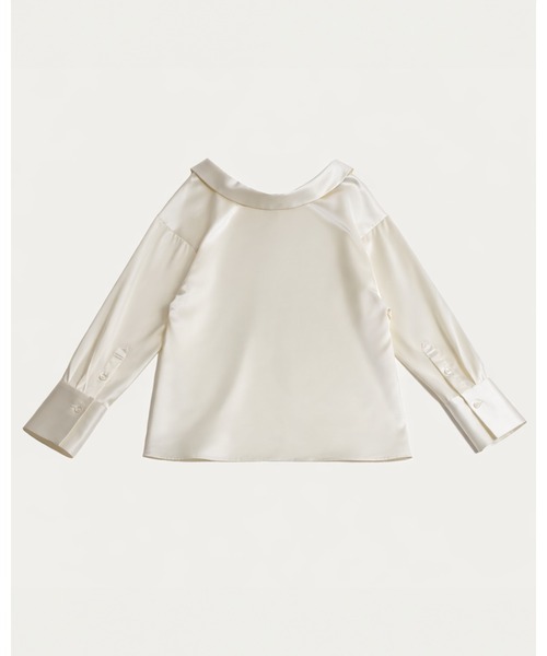 kiehtova(キエトヴァ)の「【kiehtova】EFFORTLESS V-NECK SHIRT/エフォートレスブイネックシャツ(シャツ/ブラウス・レディース・サックスブルー/ホワイト・FREE)」の12枚目の写真