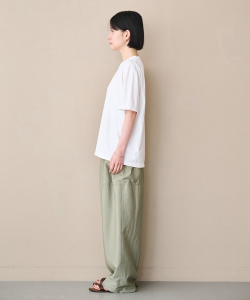 kha:ki（カーキ）の「「KHA:KI / カーキ」BOX TEE -LEAVE ME ALONE-（Tシャツ/カットソー・レディース・ホワイト/ブラック/ブルー・1）」の5枚目の写真