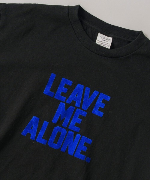 kha:ki（カーキ）の「「KHA:KI / カーキ」BOX TEE -LEAVE ME ALONE-（Tシャツ/カットソー・レディース・ホワイト/ブラック/ブルー・1）」の7枚目の写真
