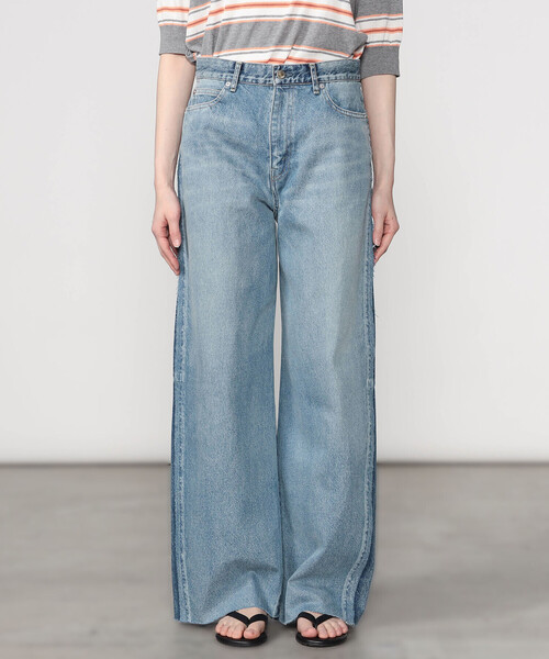 SERGE de bleu（サージ）の「SERGE | REMAKE 2TONE CUT PT MARTIN VINTAGE BLUE WOMEN（デニムパンツ・レディース・インディゴブルー・23/24/25）」の11枚目の写真