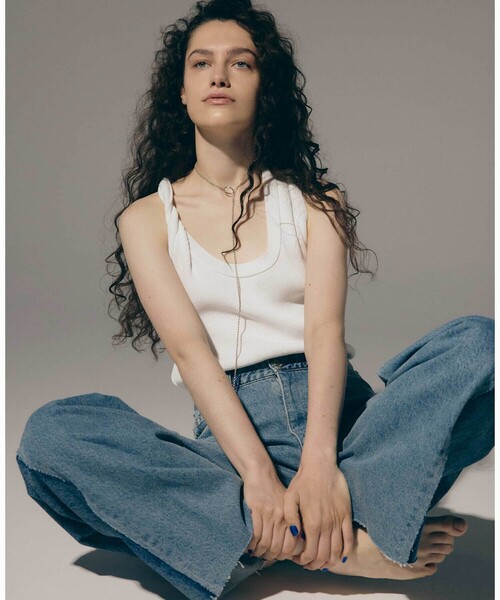 SERGE de bleu（サージ）の「SERGE | REMAKE 2TONE CUT PT MARTIN VINTAGE BLUE WOMEN（デニムパンツ・レディース・インディゴブルー・23/24/25）」の2枚目の写真