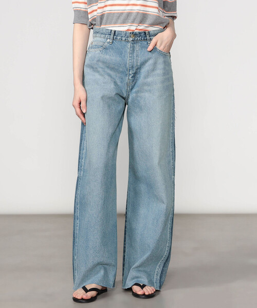 SERGE de bleu（サージ）の「SERGE | REMAKE 2TONE CUT PT MARTIN VINTAGE BLUE WOMEN（デニムパンツ・レディース・インディゴブルー・23/24/25）」の14枚目の写真