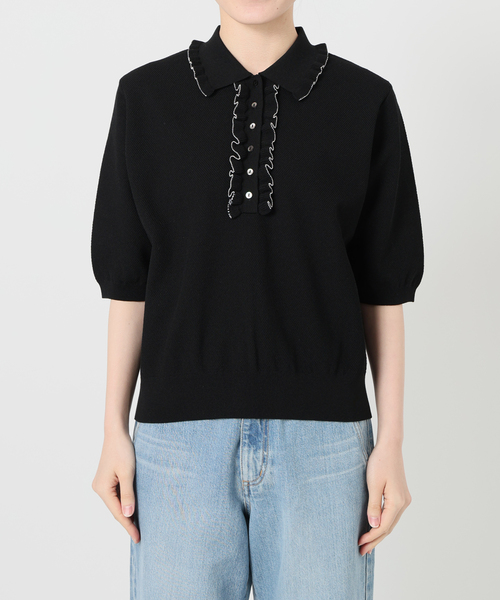 IENA（イエナ）の「《追加》フリルプルオーバー（ニット/セーター・レディース・ブラック/ホワイト・FREE）」の16枚目の写真