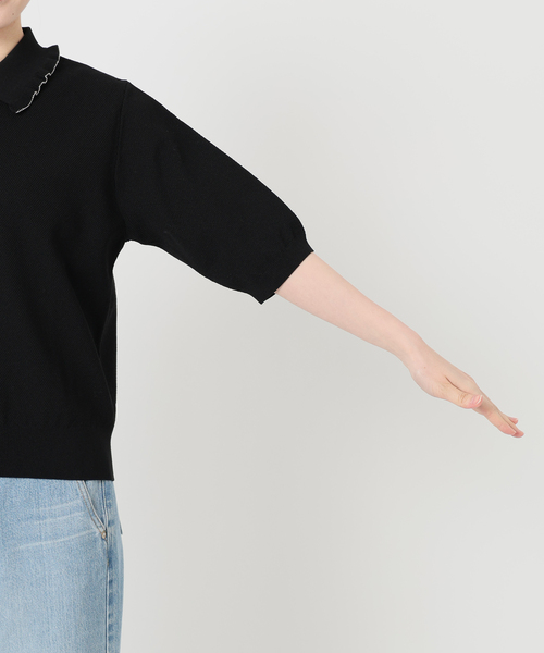 IENA（イエナ）の「《追加》フリルプルオーバー（ニット/セーター・レディース・ブラック/ホワイト・FREE）」の20枚目の写真