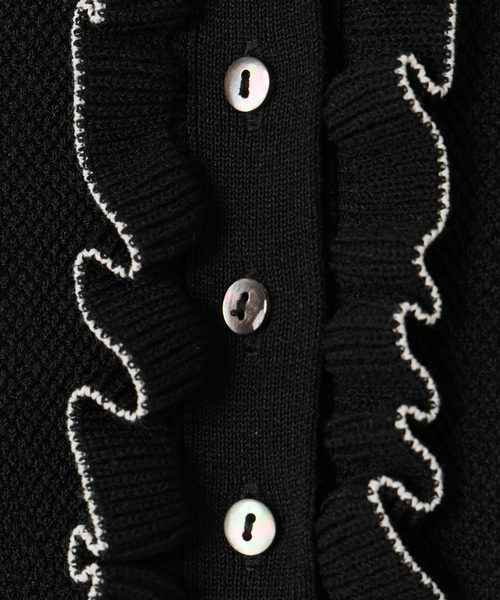 IENA（イエナ）の「《追加》フリルプルオーバー（ニット/セーター・レディース・ブラック/ホワイト・FREE）」の22枚目の写真