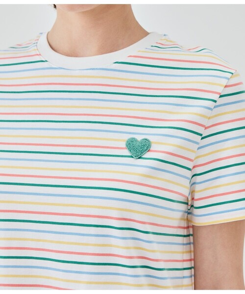 PETIT BATEAU(プチバトー)の「ボーダー半袖Tシャツ(Tシャツ/カットソー・レディース・ホワイト系その他・XX-SMALL/X-SMALL/SMALL/MEDIUM/LARGE)」の5枚目の写真
