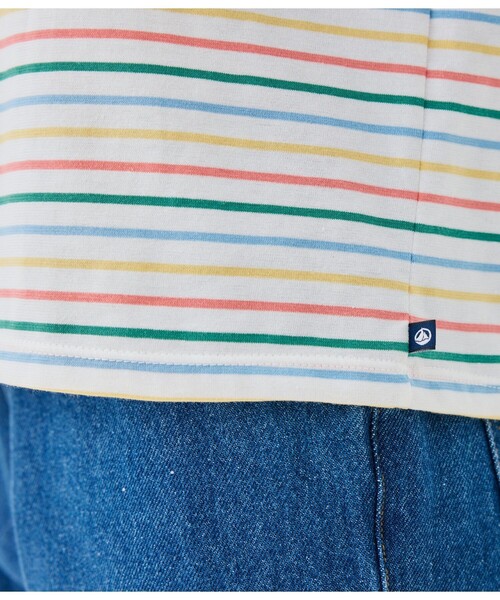 PETIT BATEAU(プチバトー)の「ボーダー半袖Tシャツ(Tシャツ/カットソー・レディース・ホワイト系その他・XX-SMALL/X-SMALL/SMALL/MEDIUM/LARGE)」の6枚目の写真