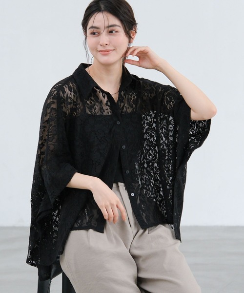 LAKOLE（ラコレ）の「クロップドカップ付きキャミ / 659991（キャミソール・レディース・ブラウン/グレー/オフホワイト/ブラック・MEDIUM/LARGE）」の9枚目の写真