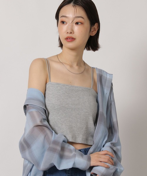 LAKOLE（ラコレ）の「クロップドカップ付きキャミ / 659991（キャミソール・レディース・ブラウン/グレー/オフホワイト/ブラック・MEDIUM/LARGE）」の18枚目の写真