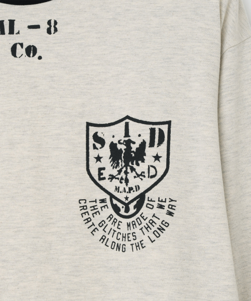 Millo Archive（ミロ アーカイブ）の「S.I.D リンガー ロングスリーブ Tシャツ [オートミール]（Tシャツ/カットソー・メンズ・その他・LARGE/X-LARGE/MEDIUM）」の3枚目の写真