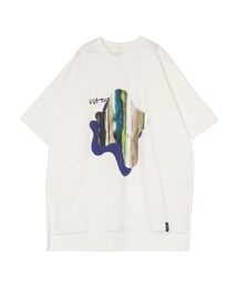 UN3D. | TIE-DYE STRIPE PRINT T-SH(Tシャツ/カットソー)