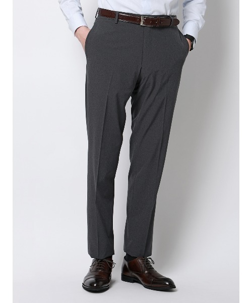 SUIT SQUARE(スーツスクエア)の「"超"伸びる涼しい最高パンツ/テーパードパンツ/ウォッシャブル/ストレッチ/無地/RS07(スラックス・メンズ・ネイビー/ライトグレー/グレー/ブラック・SS/S/M/L/LL/3L/3S)」の3枚目の写真
