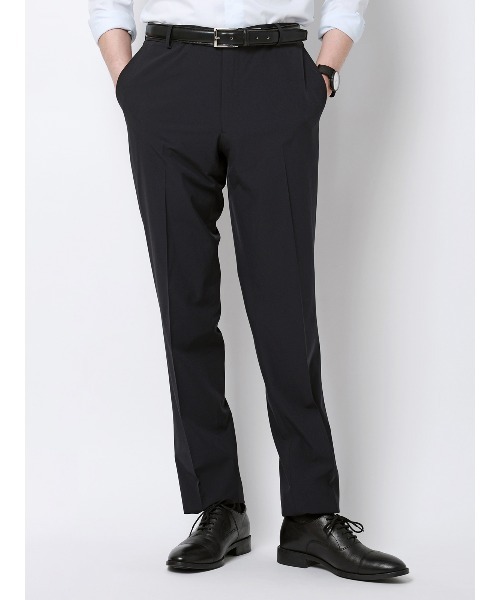SUIT SQUARE(スーツスクエア)の「"超"伸びる涼しい最高パンツ/テーパードパンツ/ウォッシャブル/ストレッチ/無地/RS07(スラックス・メンズ・ネイビー/ライトグレー/グレー/ブラック・SS/S/M/L/LL/3L/3S)」の2枚目の写真