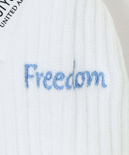 BEAUTY&YOUTH UNITED ARROWS（ビューティーアンドユースユナイテッドアローズ）の「フリーダム スタンダード エンブロイダリー ロゴ クウォーター ソックス（ソックス/靴下・メンズ・オフホワイト/ブラック/ホワイト・FREE）」の14枚目の写真
