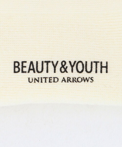 BEAUTY&YOUTH UNITED ARROWS（ビューティーアンドユースユナイテッドアローズ）の「フリーダム スタンダード エンブロイダリー ロゴ クウォーター ソックス（ソックス/靴下・メンズ・オフホワイト/ブラック/ホワイト・FREE）」の8枚目の写真
