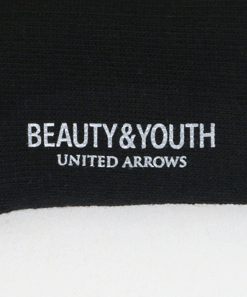 BEAUTY&YOUTH UNITED ARROWS（ビューティーアンドユースユナイテッドアローズ）の「フリーダム スタンダード エンブロイダリー ロゴ クウォーター ソックス（ソックス/靴下・メンズ・オフホワイト/ブラック/ホワイト・FREE）」の4枚目の写真