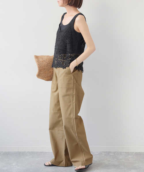 JOURNAL STANDARD relume(ジャーナルスタンダード レリューム)の「《追加2》ワイドベイカーパンツ(カーゴパンツ・レディース・カーキ/ブラック/ホワイト/ベージュ・40/38/36/34)」の11枚目の写真
