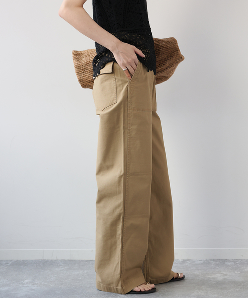 JOURNAL STANDARD relume(ジャーナルスタンダード レリューム)の「《追加2》ワイドベイカーパンツ(カーゴパンツ・レディース・カーキ/ブラック/ホワイト/ベージュ・40/38/36/34)」の14枚目の写真