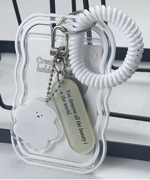 ｔｏｌｅｎｅ（トレネ）の「ゆるかわチャーム付き コイルストラップ付き ICカードケース カードホルダー パスケース（カードケース）」