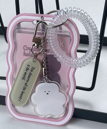 ｔｏｌｅｎｅ（トレネ）の「ゆるかわチャーム付き コイルストラップ付き ICカードケース カードホルダー パスケース（カードケース）」