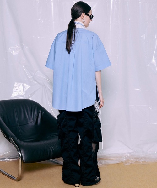 MAISON SPECIAL（メゾンスペシャル）の「【2026SUMMER PRE-ORDER】Bicolor Cargo Pants/バイカラーカーゴパンツ（カーゴパンツ・レディース・ホワイト/カーキ/ブラック・36/38）」の21枚目の写真