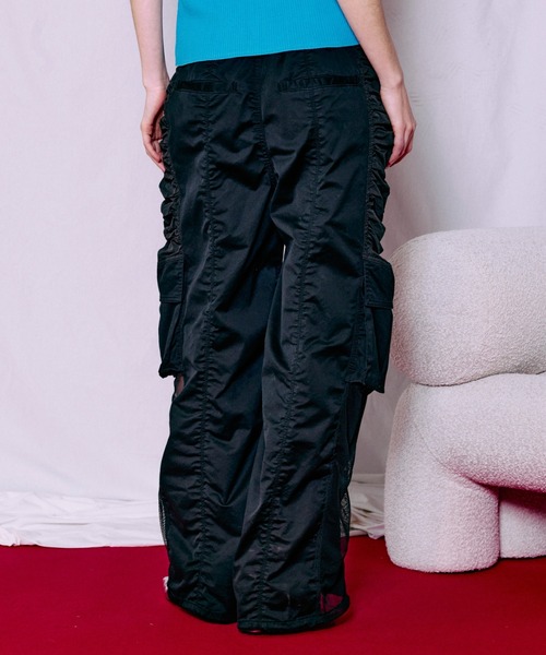 MAISON SPECIAL（メゾンスペシャル）の「【2026SUMMER PRE-ORDER】Bicolor Cargo Pants/バイカラーカーゴパンツ（カーゴパンツ・レディース・ホワイト/カーキ/ブラック・36/38）」の15枚目の写真