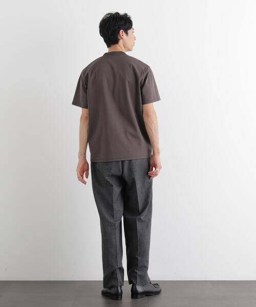 NANO universe(ナノユニバース)の「ジャケT(R)プレミアム Vネック 半袖(Tシャツ/カットソー・メンズ・ブラック/ホワイト/ライトグレー/モカ・S/M/L/XL)」の20枚目の写真