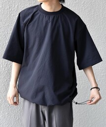 SHIPS any:〈撥水/軽量/ストレッチ〉SOLOTEX(R)  シアサッカー スピンドル Tシャツ ◇