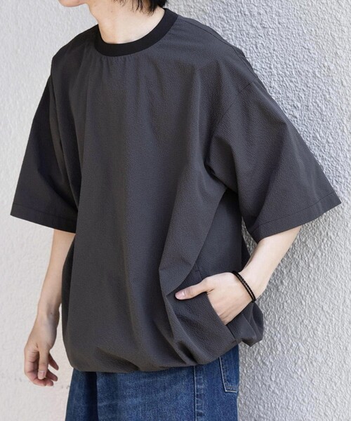 トップス Esan SHIPS any:〈撥水/軽量/ストレッチ〉SOLOTEX(R) シアサッカー