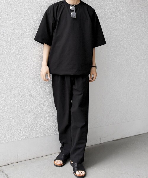 SHIPS any(シップス エニィ)の「SHIPS any:〈撥水/軽量/ストレッチ〉SOLOTEX(R) シアサッカー スピンドル Tシャツ ◇(Tシャツ/カットソー・メンズ・チャコールグレー/ブラック/キャメル/ダークブルー/ネイビー・LARGE/MEDIUM/SMALL)」の11枚目の写真