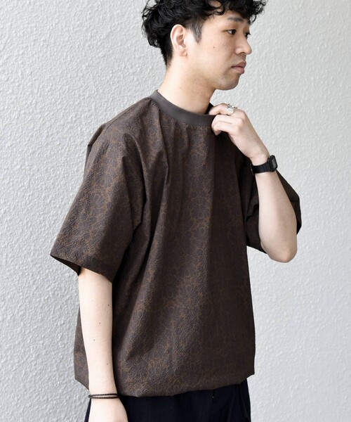 SHIPS any(シップス エニィ)の「SHIPS any:〈撥水/軽量/ストレッチ〉SOLOTEX(R) シアサッカー スピンドル Tシャツ ◇(Tシャツ/カットソー・メンズ・チャコールグレー/ブラック/キャメル/ダークブルー/ネイビー・LARGE/MEDIUM/SMALL)」の20枚目の写真