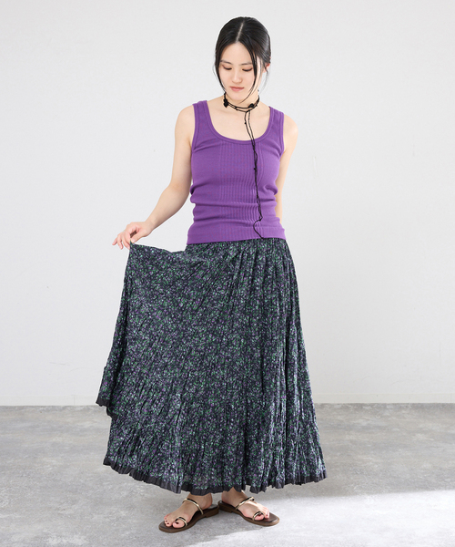 IENA(イエナ)の「PURE SUGAR/ピュア シュガー Debardeur MALAWI タンクトップ(タンクトップ・レディース・ブラック系その他/ホワイト/パープル・FREE)」の18枚目の写真
