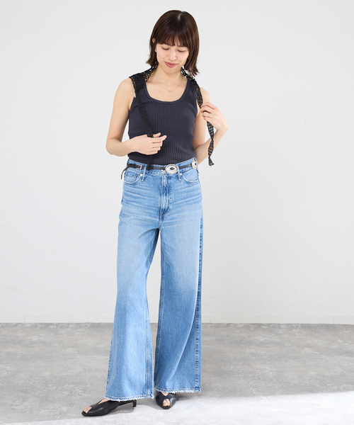 IENA(イエナ)の「PURE SUGAR/ピュア シュガー Debardeur MALAWI タンクトップ(タンクトップ・レディース・ブラック系その他/ホワイト/パープル・FREE)」の22枚目の写真