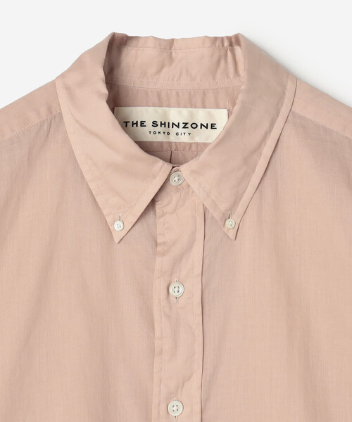 THE SHINZONE（ザ　シンゾーン）の「THE SHINZONE |〈別注〉SHEER DADDY SHIRT WOMEN（シャツ/ブラウス・レディース・ピンク/ブラウン/ブルー系その他/グリーン系その他・P）」の7枚目の写真