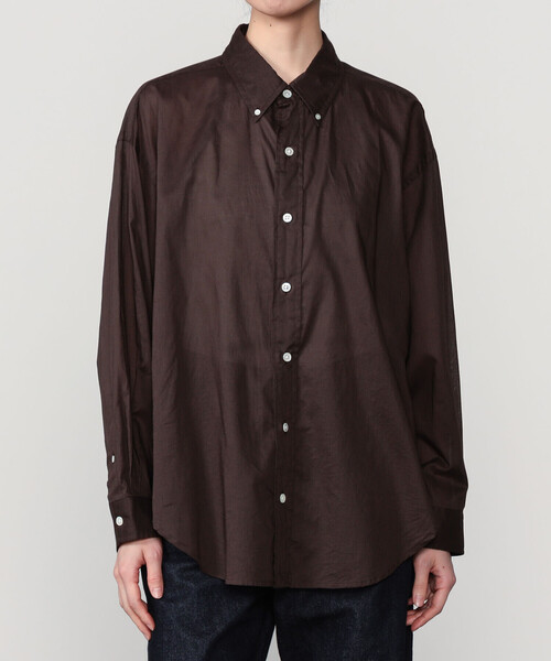 THE SHINZONE（ザ　シンゾーン）の「THE SHINZONE |〈別注〉SHEER DADDY SHIRT WOMEN（シャツ/ブラウス・レディース・ピンク/ブラウン/ブルー系その他/グリーン系その他・P）」の16枚目の写真