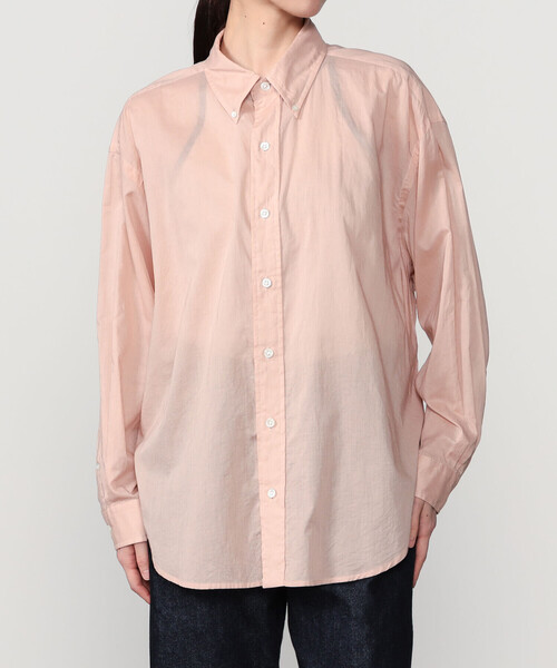 ami様　THE SHINZONE ピンク ボタンダウン 長袖シャツ THE SHINZONE |〈別注〉SHEER DADDY SHIRT WOMEN（シャツ/ブラウス