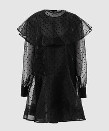 GANNI | Flocked Organza Mini Dress(ワンピース)