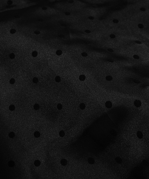 GANNI(ガニー)の「Flocked Organza Mini Dress(ワンピース・レディース・ブラック・36/38)」の9枚目の写真