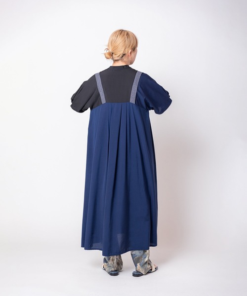 OSMOSIS(オズモーシス)の「バイカラータックワンピース(ワンピース・レディース・アイボリー/ブラック/ピンク・ONE SIZE)」の21枚目の写真