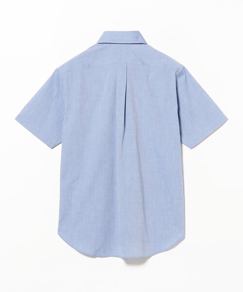 BEAMS F（ビームスエフ）の「COOLMAX(R) シャンブレー ショートスリーブ ボタンダウンシャツ（シャツ/ブラウス・メンズ・ブルー・SMALL/MEDIUM/X-LARGE/LARGE）」の5枚目の写真