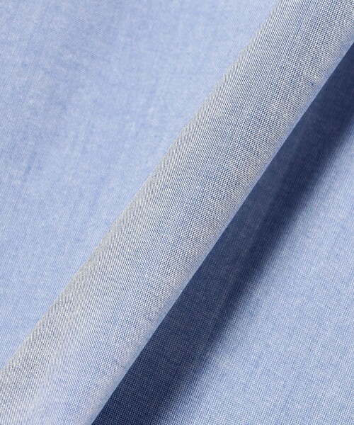 BEAMS F（ビームスエフ）の「COOLMAX(R) シャンブレー ショートスリーブ ボタンダウンシャツ（シャツ/ブラウス・メンズ・ブルー・SMALL/MEDIUM/X-LARGE/LARGE）」の7枚目の写真
