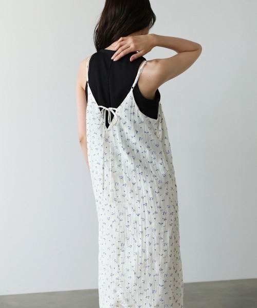 Bab(バブ)の「【サイズ展開あり】リトルフラワーレースキャミソールワンピース(ワンピース・レディース・アイボリー/ブラック/ライトグレー・M/S)」の9枚目の写真