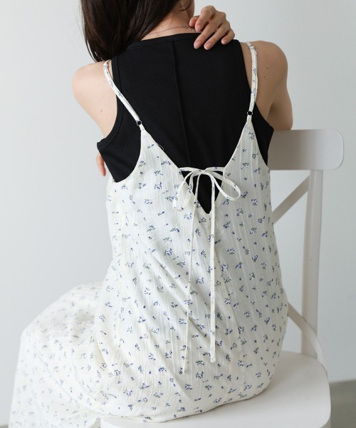 Bab(バブ)の「【サイズ展開あり】リトルフラワーレースキャミソールワンピース(ワンピース・レディース・アイボリー/ブラック/ライトグレー・M/S)」の14枚目の写真