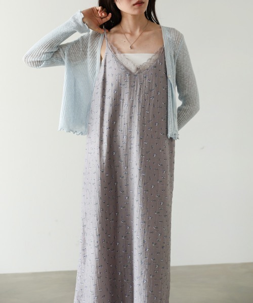 Bab(バブ)の「【サイズ展開あり】リトルフラワーレースキャミソールワンピース(ワンピース・レディース・アイボリー/ブラック/ライトグレー・M/S)」の17枚目の写真