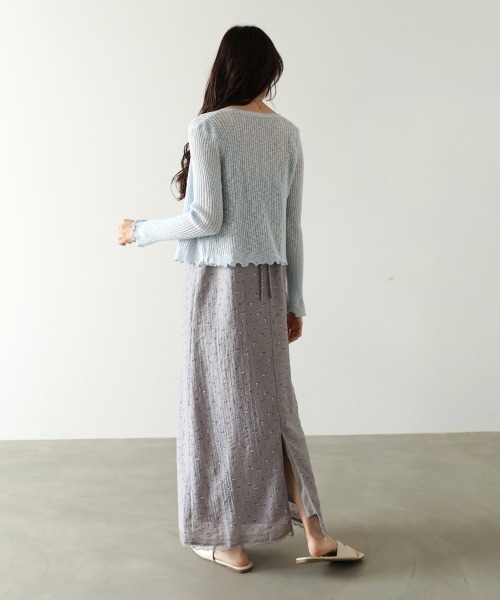 Bab(バブ)の「【サイズ展開あり】リトルフラワーレースキャミソールワンピース(ワンピース・レディース・アイボリー/ブラック/ライトグレー・M/S)」の20枚目の写真